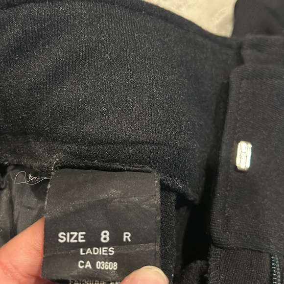 Vintage 80s Black wool blend Ski Snow Pants Small made in Italy size 8 US XS/S - Picture 11 of 12